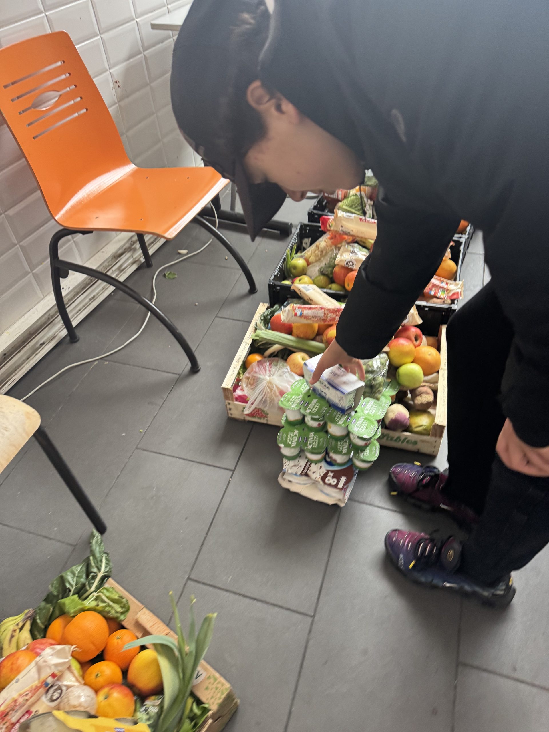 Distribution de denrées alimentaires